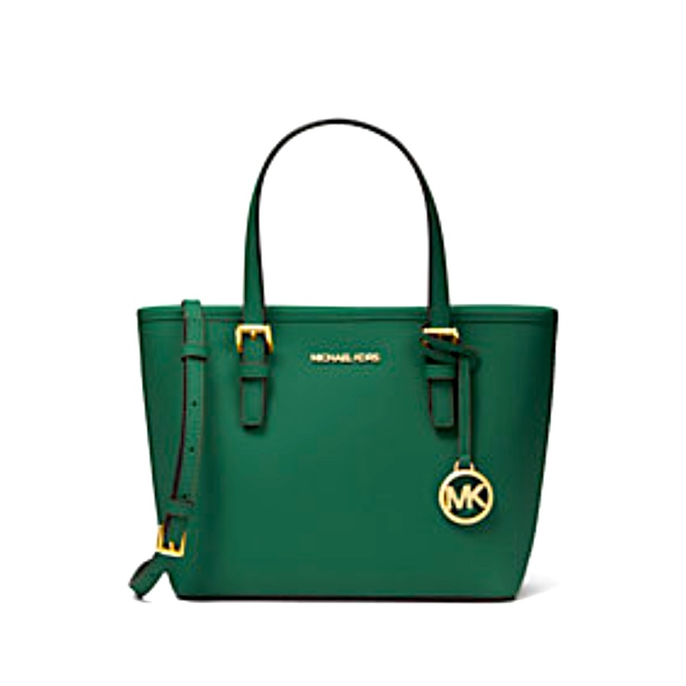 Jet Set Travel Extra-Small Saffiano Leather Top-Zip Tote Bag
COLOR JEWEL GREEN